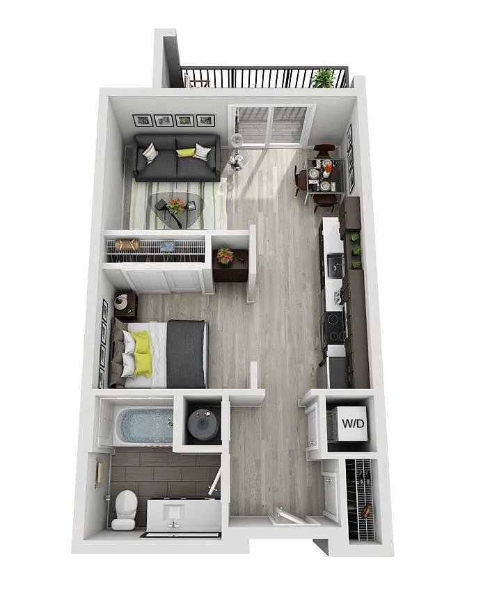 Floor plan A4 (Studio)