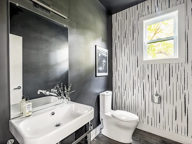 Half bath off the kitchen