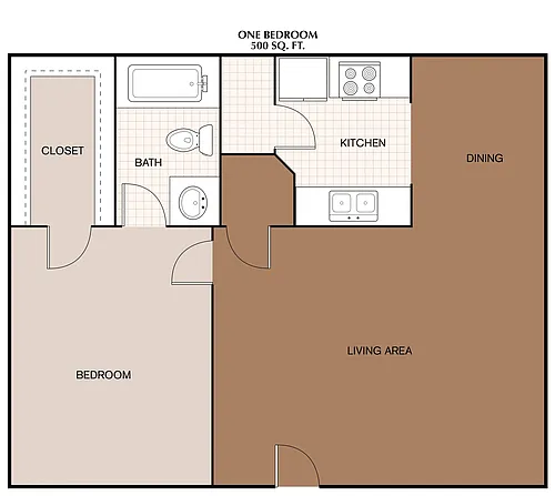 Floor plan Floorplan 1x1