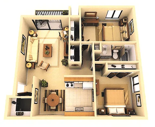 Floor plan 2B1