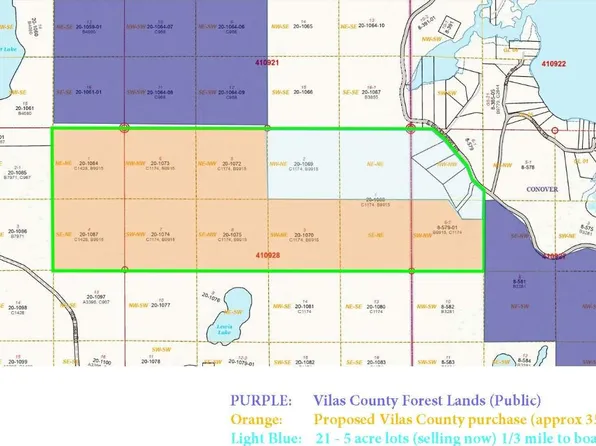 LOT 15 E Buckatabon Rd, Conover, WI 54519