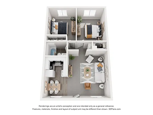 Floor plan 2 Bedroom