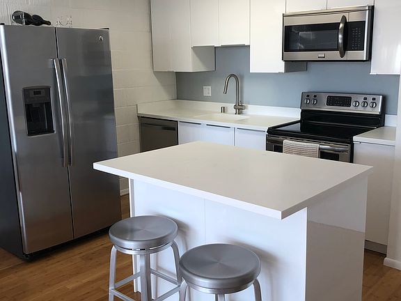 Kitchen when furnished for design and spacing purposes but the unit is not furnished