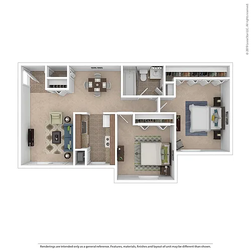Floor plan 2x1 - Aspen