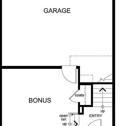 Entry level ground floor with garage and office space