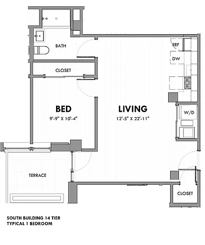 Floor plan Tier 14