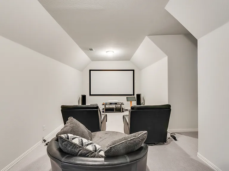 Media room. Furniture is not included.