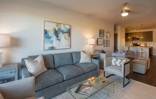 Spacious Living Room Area - Ballpark Apartments @ Town Madison
