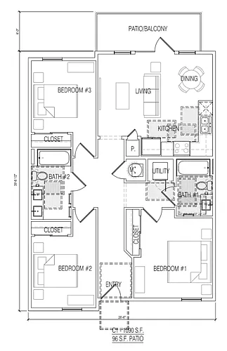 Floor plan 3 bedroom