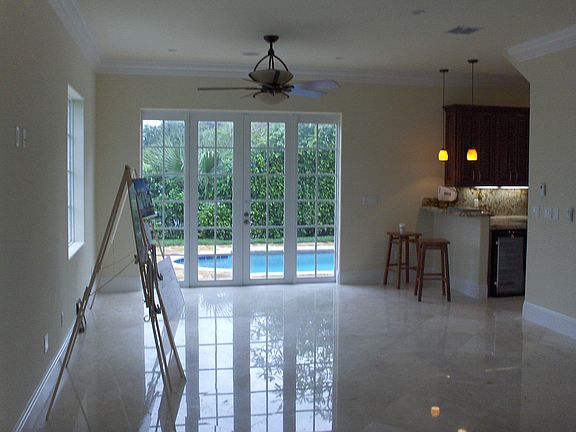Living Room and French Impact Doors