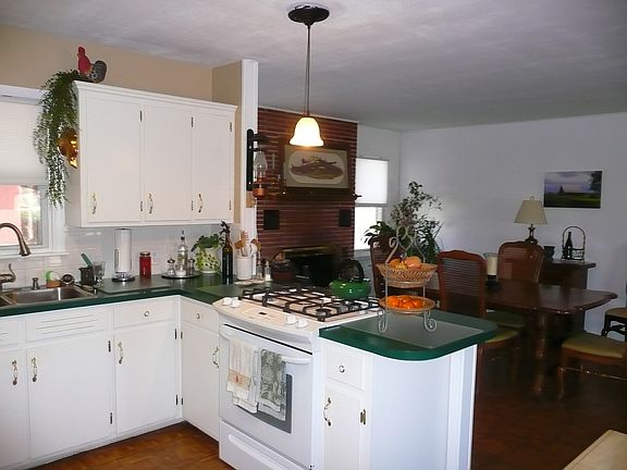 Kitchen and family room