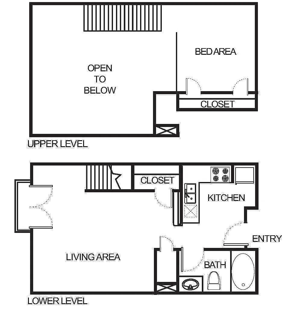 Floor plan S0 Studio Loft