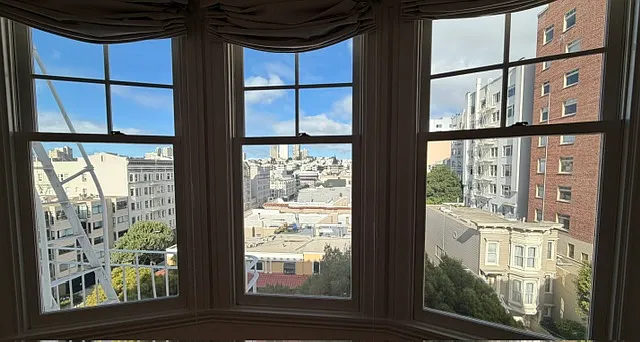 View from bedroom looking East