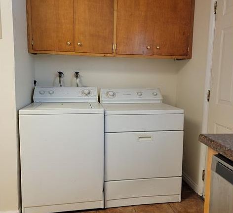 Laundry in kitchen