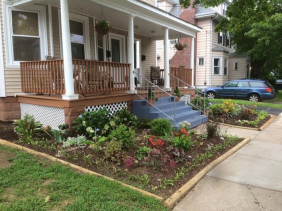 Front of home gardens