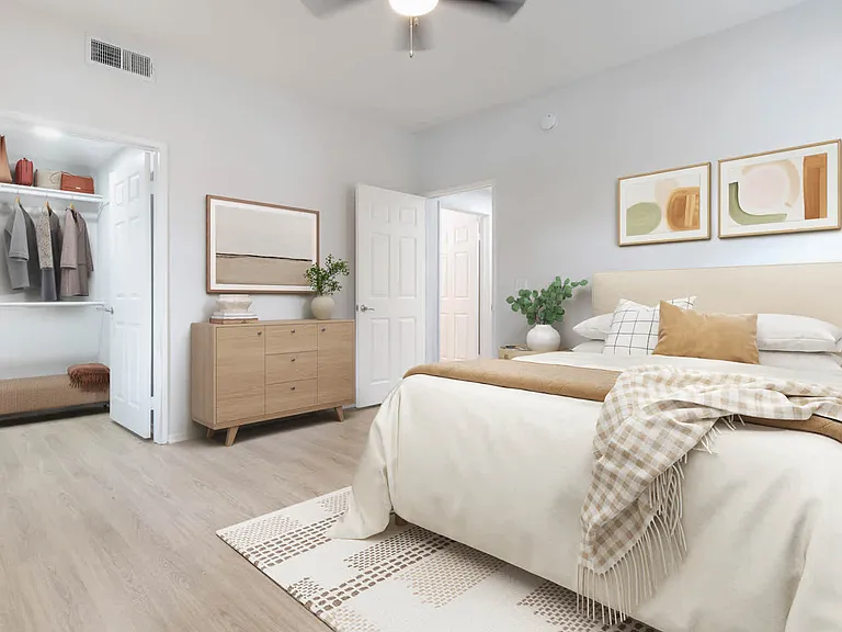 Bedroom with Hard Surface Flooring