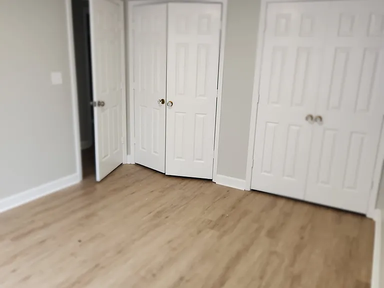 GOOD SIZE BEDROOMS BOTH HAVE DOUBLE CLOSETS AND CHRYSTAL DOOR KNOBS