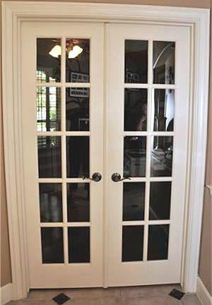 French doors open to private study - you can easily work at home in this wonderful space.