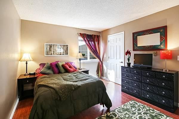 Bedroom from bathroom