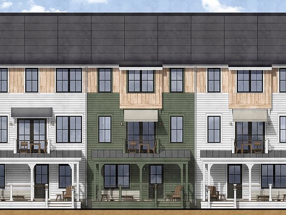 Three building Terrace Homes, typical elevation