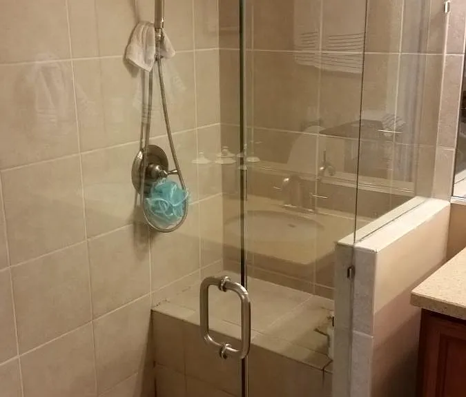 ...and walk in shower
