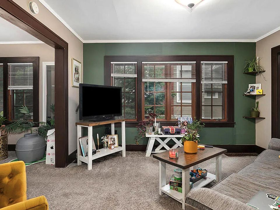 Living room with natural light