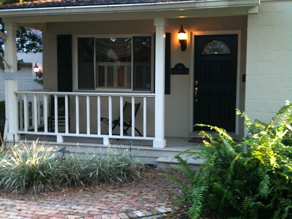 Front porch from yard