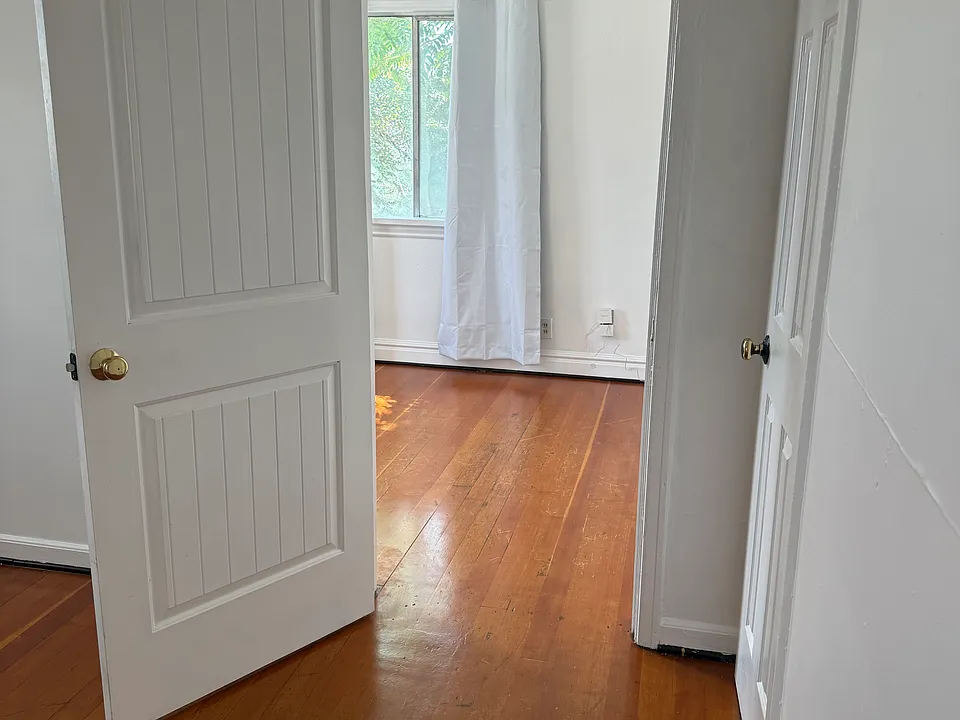 New paint and nice rustic wood floors