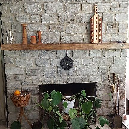 Dining Area Fireplace