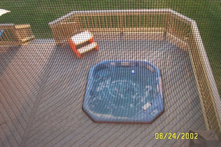 Deck with Hot tub