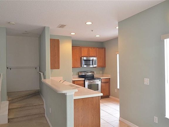 kitchen, stairs to master