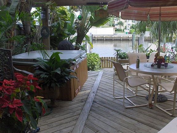 Wood Deck with Custom Hot Tub