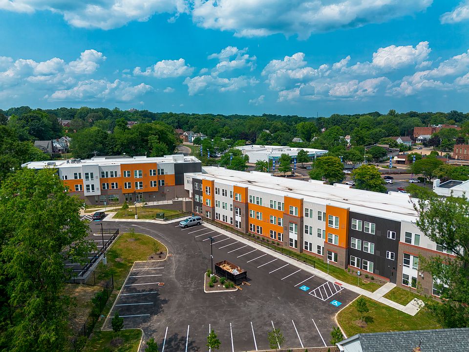 Exterior located in the back of the building