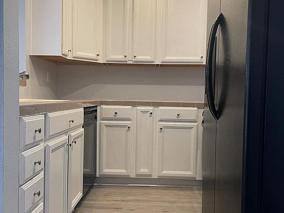 Kitchen Entrance with refinished cabinets