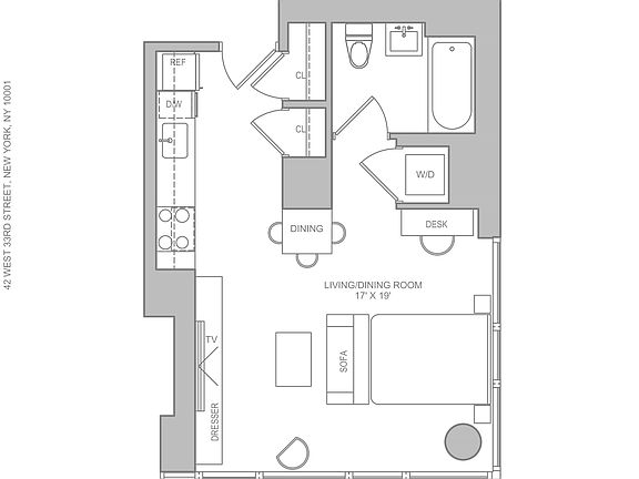 2nd image of 42 W 33rd St #35S