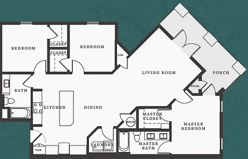 Floor plan The Acadian
