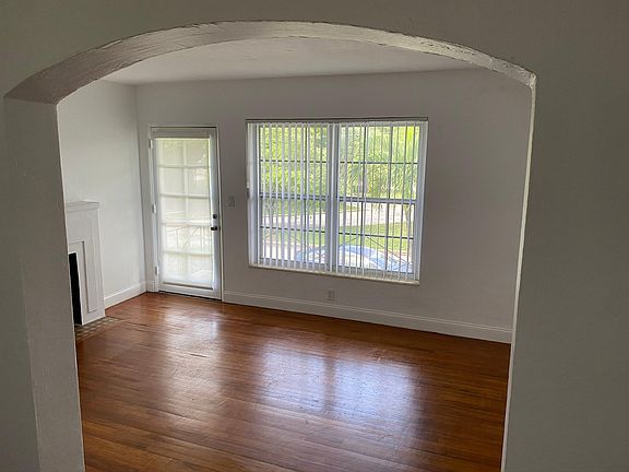 View from dining room into living room.