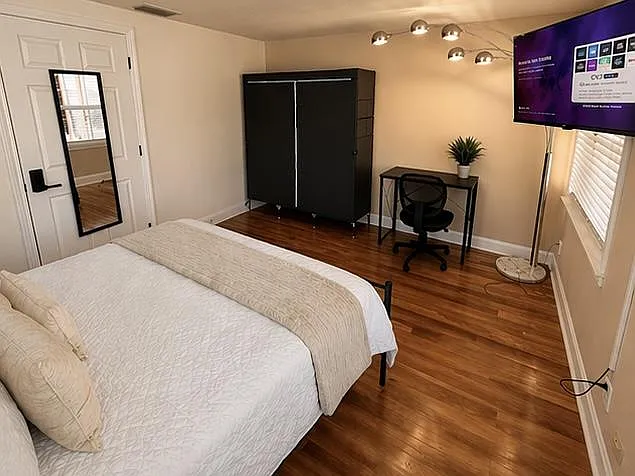 Wall-Mounted TV, Desk & Portable Closet - Coral Point Dr