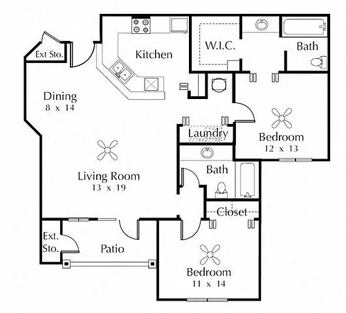 Floor plan 2C Renovation 2