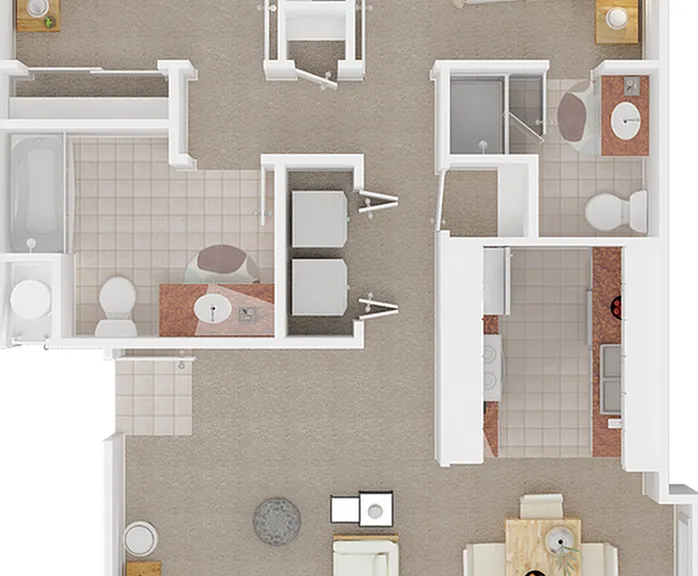 960 sq. ft. 960 sq. ft.