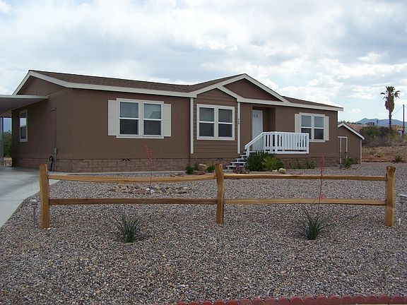 Shows storage shed @ far end