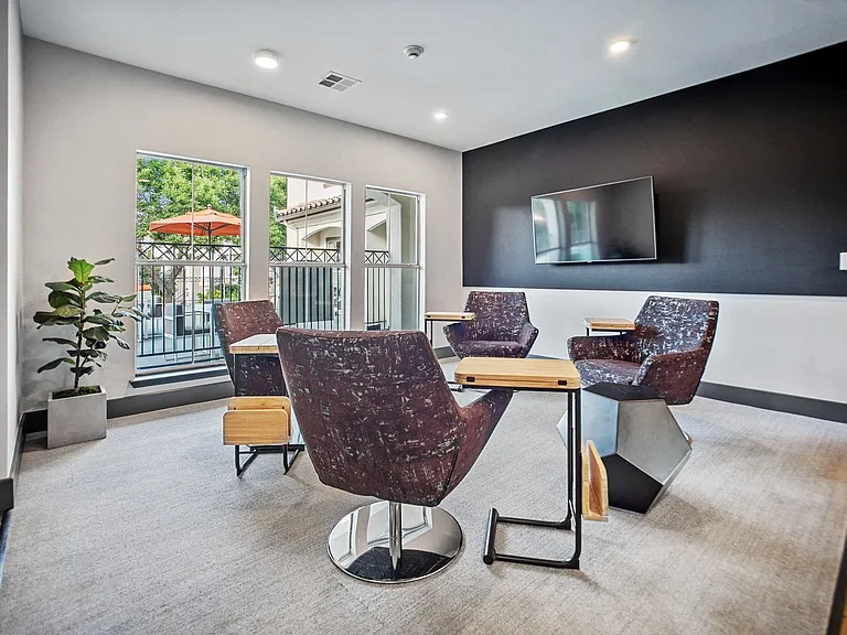 Work from home in one of the many amenity work spaces.