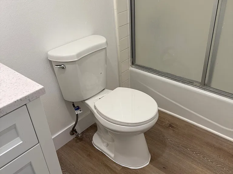 Remodeled bathroom.