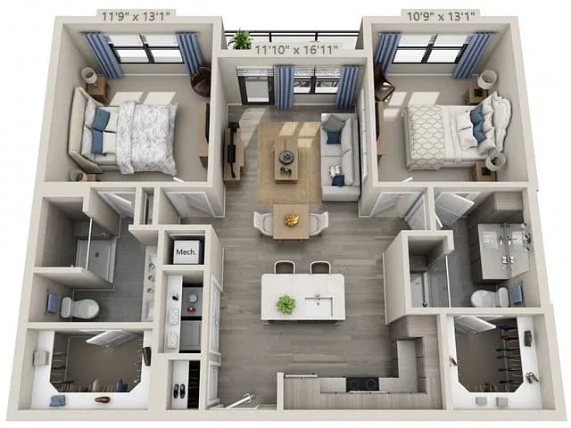 Floor plan B1