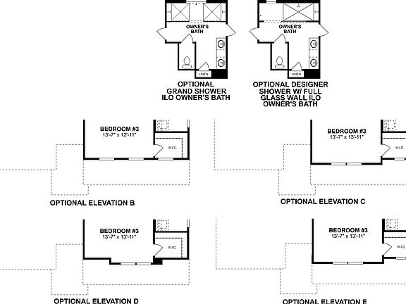 Trafford Second Floor Options