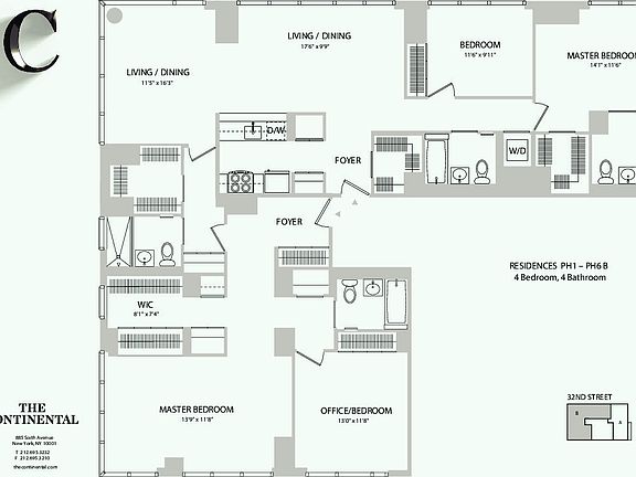 2nd image of 885 6th Ave Penthouse 6B