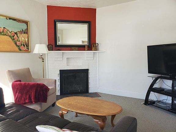 Living room with cable television