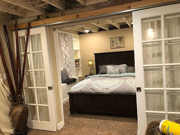 Basement bedroom