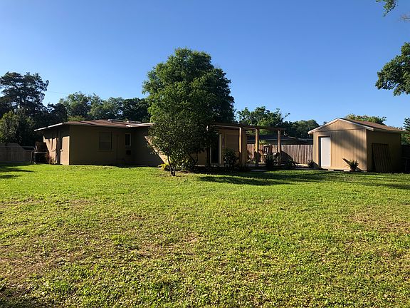 Large backyard