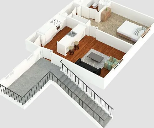 Grove Floor Plan - 1x1 Grove Floor Plan - 1x1